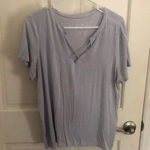 Criss cross American Eagle short sleeve shirt